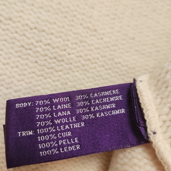 Ralph Lauren Purple Label Cream Cape - Picture 3 of 6